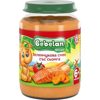 Bebelan сьомга със зеленчуци - 190 г