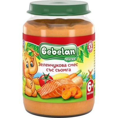 Bebelan сьомга със зеленчуци - 190 г
