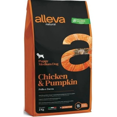 Alleva Natural Puppy Medium Chicken and Pumpkin 2 kg