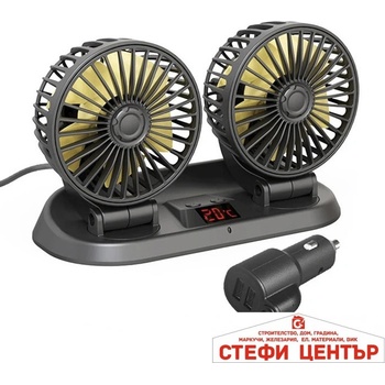 Image 1 of Paolo Вентилатор Двоен С Термометър 12-24v (07026)