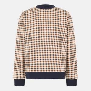Aquascutum Риза с дълъг ръкав AQUASCUTUM Men's AquAct Check Long Sleeve Crew Sweatshirt - Check