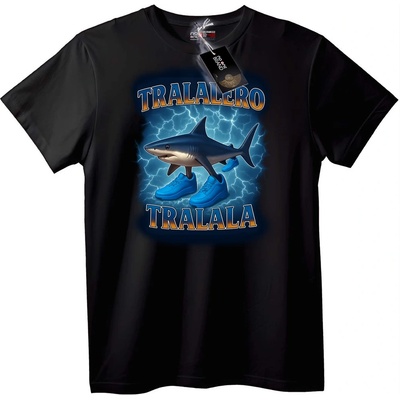 NOONEBRAND Тениска Акула в Кецове - 2XL, White