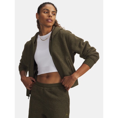 Under Armour UA High Pile Fleece Jkt-GRN zelená