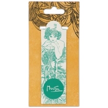 Magnetická záložka Alfons Mucha – Emerald, Fresh Collection