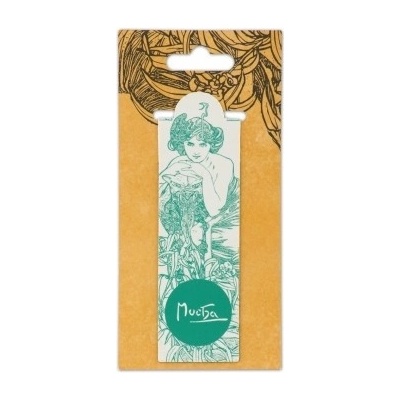 Magnetická záložka Alfons Mucha – Emerald, Fresh Collection