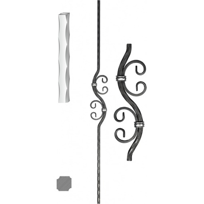 Tyč 12x12mm, 90x1000mm