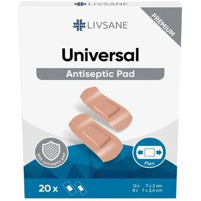 Livsane náplast univerzální proužky 20 ks