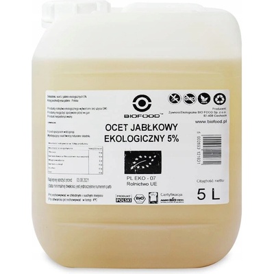 HORECA JABLČNÝ OCOT NEFILTROVANÝ BIO 5 L