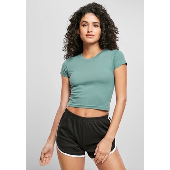 Image 1 of Urban Classics Дамска къса тениска в цвят мента Urban Classics Stretch Jersey CroppedUB-TB2754-02900 - Мента, размер XL