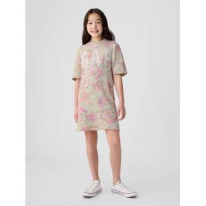 GAP Детска oversize рокля с лого GAP GAP | Bezhov | Момичешки | 128/134