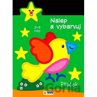 Sun nalep a vybarvuj ptáček