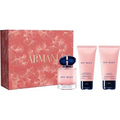 GIORGIO ARMANI My Way Edp 50 ml + tělové mléko 50 ml + sprchový gel 50 ml Dárkové balení – Hledejceny.cz
