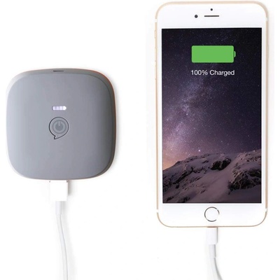 ZENS Portable Power Pack Wirelessly Rechargeable 7800mAh - външна батерия с 2 USB изхода и безжично зареждане (сив)