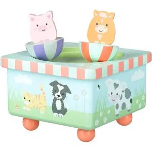 Orange Tree Toys Дървена музикална кутия Orange Tree Toy - Ферма (OTT15129)