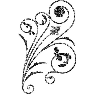 DO VYPRODÁNÍ ZÁSOB - Kovářský ornament H 1080 x L 600mm,12 mm
