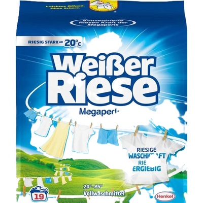 Weisser riesse megaperls Kalk aktiv prášok na pranie 1,14 kg 19 PD