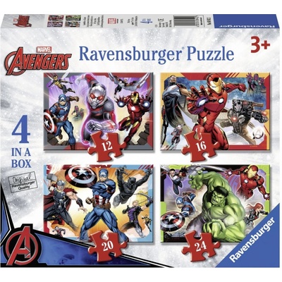 Ravensburger Avengers Nejmocnější hrdinové země 4v1 12,16,20,24 dielov