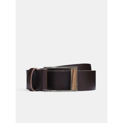 BeWooden kožený opasek Linea belt pánský