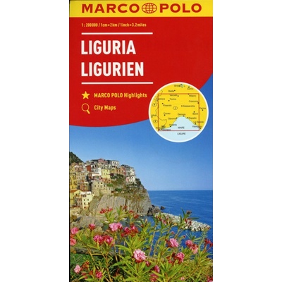 MARCO POLO Karte Ligurien 1:200 000. Ligurie Liguria