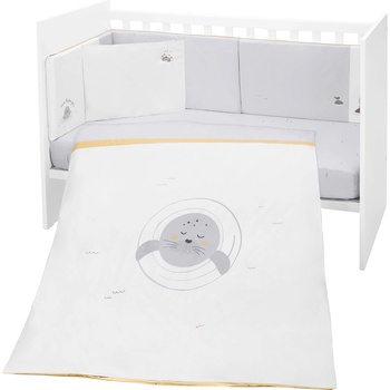 KikkaBoo Бебешки спален комплект 6 части 70/140 Seally Me (41101060139)