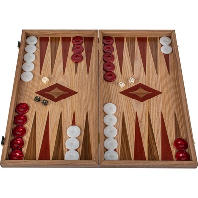 Manopoulos Табла за игра Manopoulos - Дъб, червен и американски орех, 48 х 26 cm (TKD1)