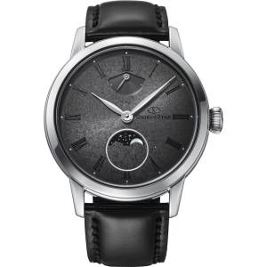 Orient Star RE-BW0005N Limited Edition Мъжки часовник - Автоматичен Скелетон, Луна Фаза, 70ч Резерв, Сапфирено Стъкло, Черен Часовници
