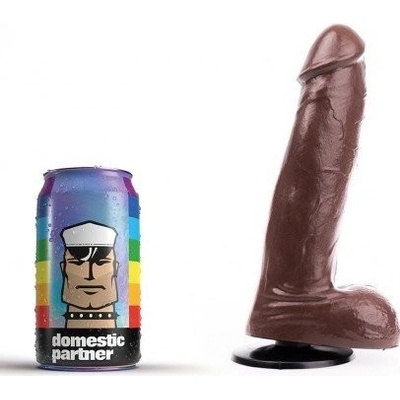 Domestic Partner Wilhelm Brown M, dildo s Vac-U-Lock prísavkou 21 x 5,1 cm