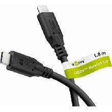 Goobay 74185 USB-C - USB-C 1,8m černý