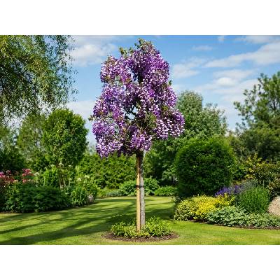 Vistéria vznešená Yokohama Fuji na 150-170 cm kmienku, výška 220-250 cm, kvetináč 30-35 l