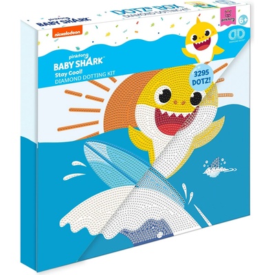 Diamond Dotz Диамантен гоблен Diamond Dotz - Dotz Box, Stay Cool Baby Shark, 3295 диаманта (DBX087)