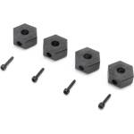 Losi шестостен за колело 12mm, ос с резба (4): Mini LMT