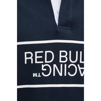 Red Bull Racing x Pepe Jeans Памучна блуза с дълги ръкави Red Bull Racing x Pepe Jeans в тъмносиньо с принт RM540011 (RM540011)