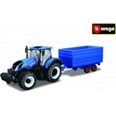 Bburago Farm Tractor New Holland W8 s vlečkou 1:32