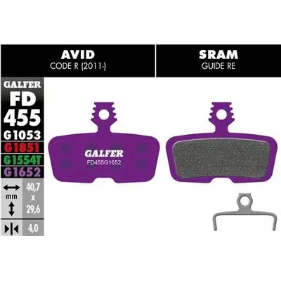 Galfer brzdové destičky Fd455 Avid/Sram e-bike – Hledejceny.cz