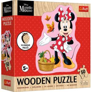 Trefl - Puzzle Happy Minie wooden - 40 - 99 piese