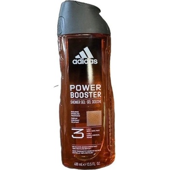 Adidas Power Booster energizujúci sprchový gél 3v1 400 ml