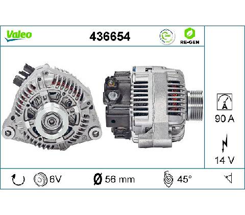 Alternátor VALEO 436654