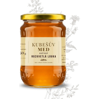 Kubešův Med květový rozkvetlá louka 750 g
