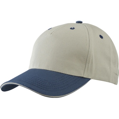 Myrtle Beach MB 6526 sandwich 5 panelová COT03652668299-beige/navy/ Béžová/navy