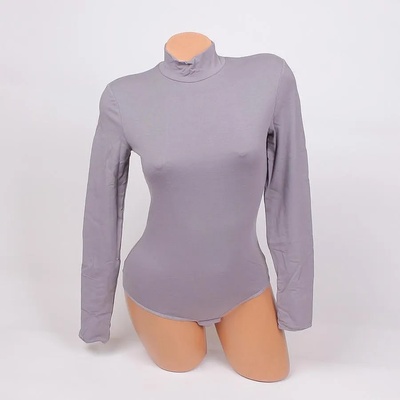 Боди полуполо в сив цвят - бикина