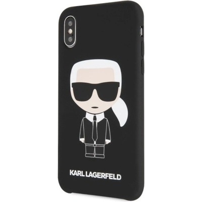 KARL LAGERFELD Гръб Karl Lagerfeld Full Body Iconic Hard Case за iPhone X/XS - Черен
