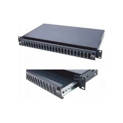 Securitynet Panel 19 1U 24xSC Sx/LC Dx/E2 with Hollow Guide P1-S240000-E-LV