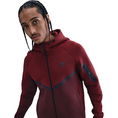 Nike Мъжки суичър Nike Tech Fleece Hoodie Mens - Dark Team Red