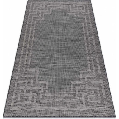 Nej-koberce Sizal Patio 3071 Řecký ramka černý