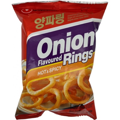 Nongshim Čipsy cibuľové krúžky ostré 40 g