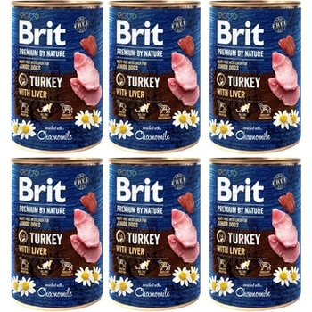 Brit Premium by Nature Turkey with Liver 6 x 400 g