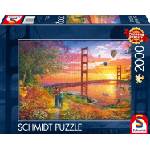 Schmidt Spiele Пъзел Schmidt от 2000 части - Разходка до моста Golden Gate (59773)