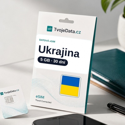 eSIM Ukrajina 5 GB / 29 dní