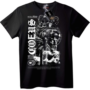 NOONEBRAND Тениска SHELD Лъвска Корона - 2XL, Black