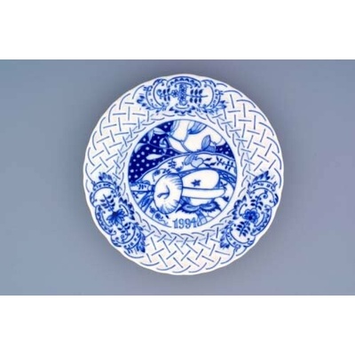 Cibulák Tanier Výročný 1994 reliéfny závesný 18cm Originálny Český Porcelán Dubí